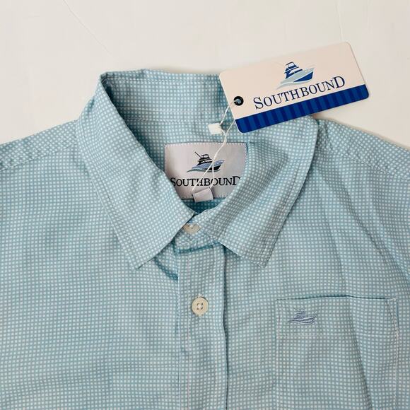 NWT Southbound Size S (8) Crystal Blue Dress Shirt - Picture 4 of 5